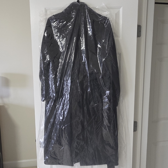 Mango Handmade Wool Blend Black Wrap Coat - Picture 14 of 16